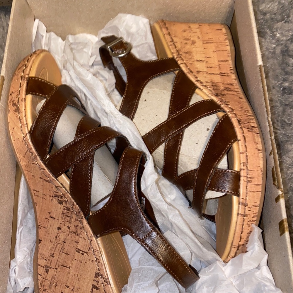 🤎Brown heels with comfy platform 🤎